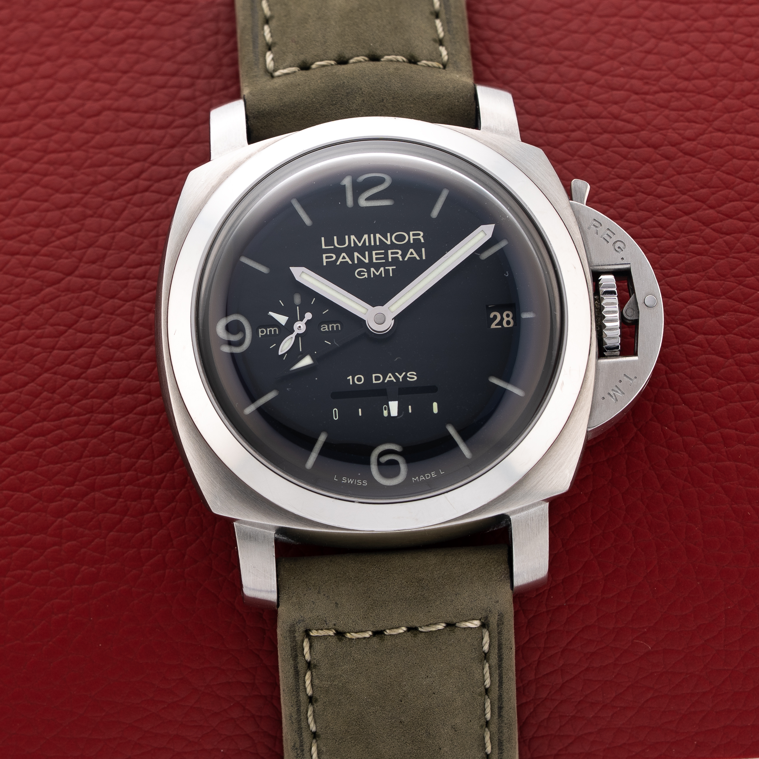 Panerai Luminor 1950 10-Days Automatic GMT 44 Stainless Steel PAM270 -100% Complete