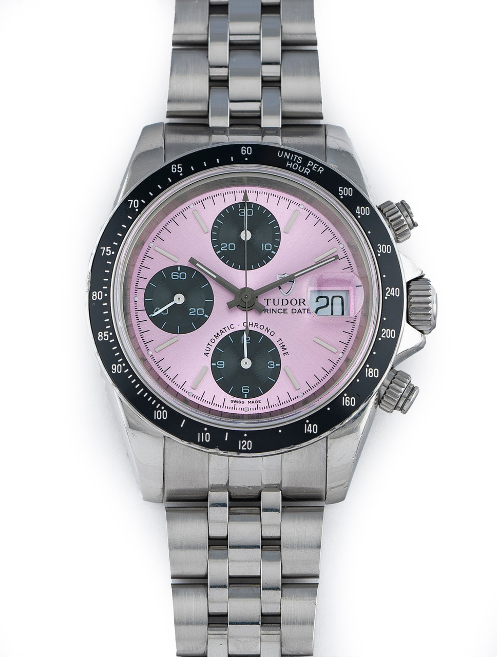 Tudor Prince Date Chronograph - Custom 'Pink Panda' Inter Miami Dial