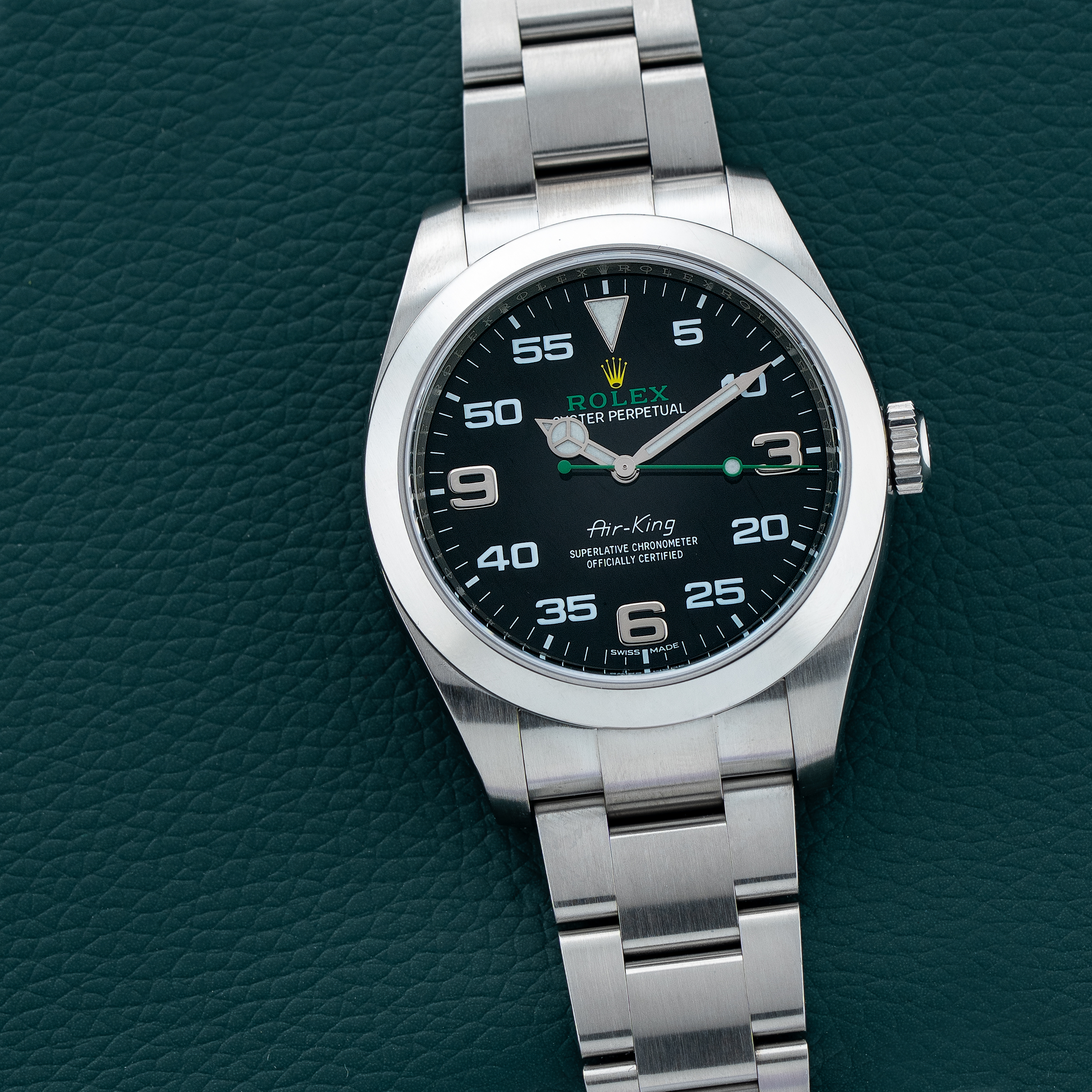 Rolex Air-King 40mm Stainless Steel 'Speedometer Dial' - 100% Complete