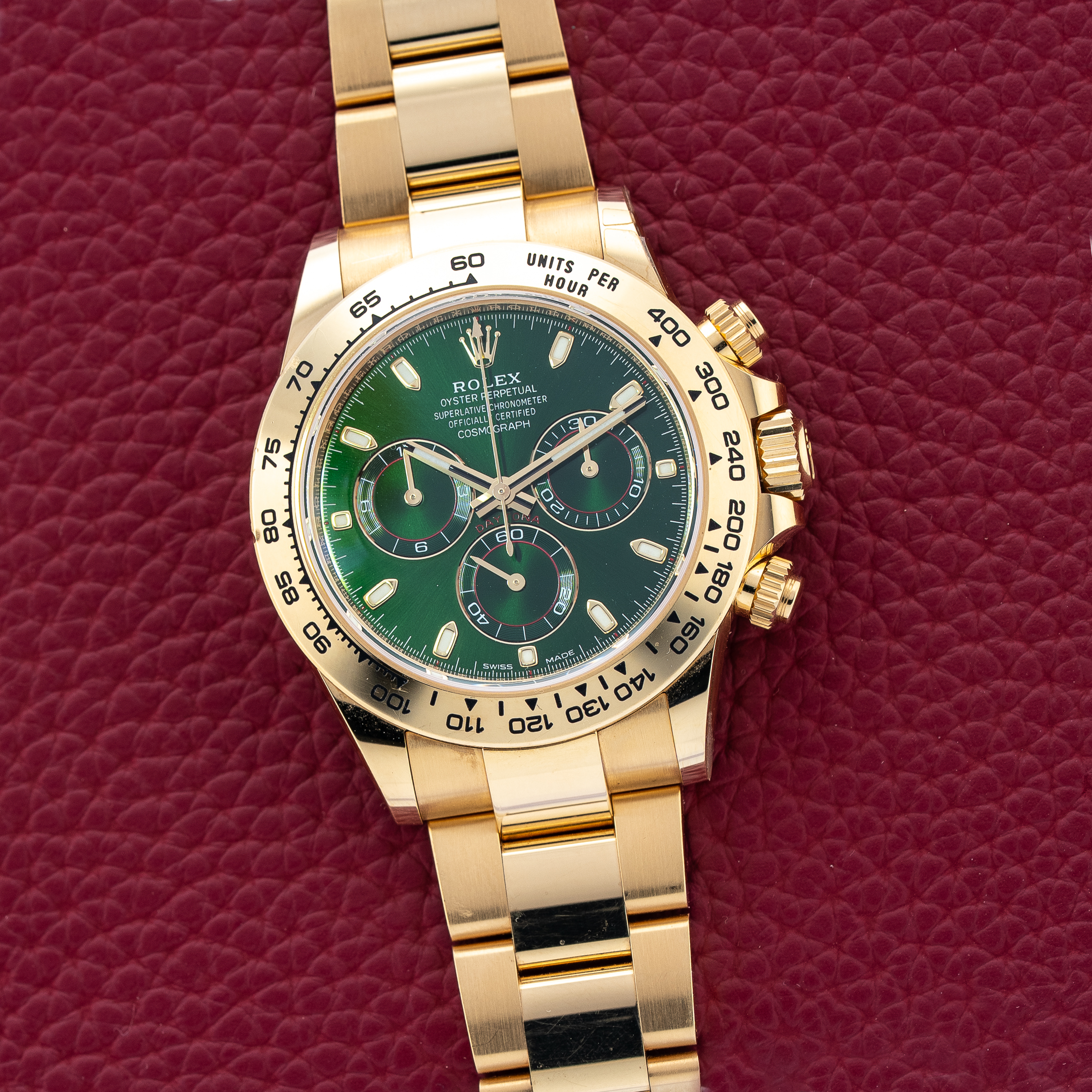Rolex Daytona Chronograph 18k Yellow Gold 'John Mayer' - OG Green Dial