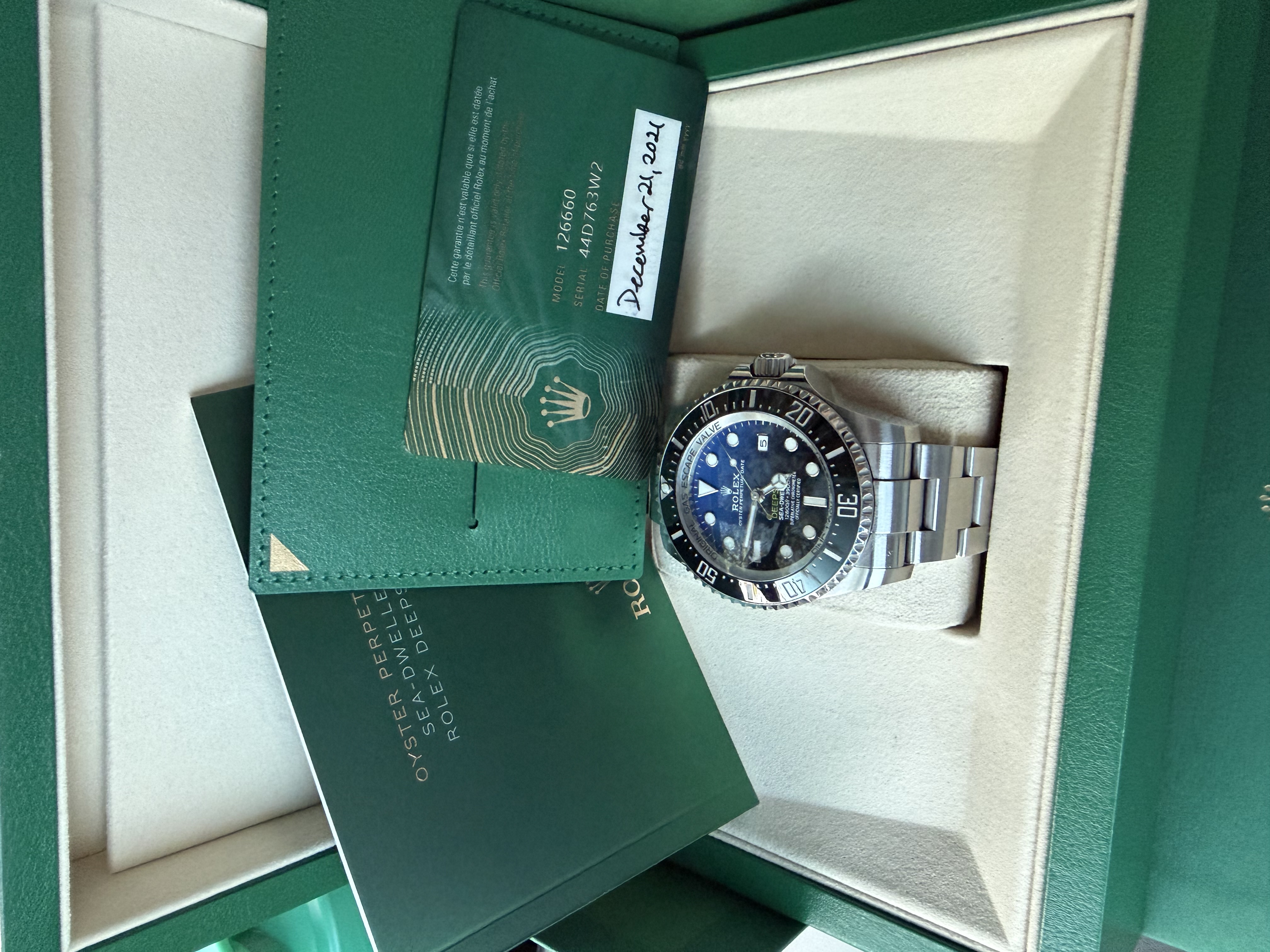 Rolex Deepsea Sea-Dweller DSSD James Cameron D-Blue Dial 44mm Stainless Steel 126660 - 100% Complete & LIke New