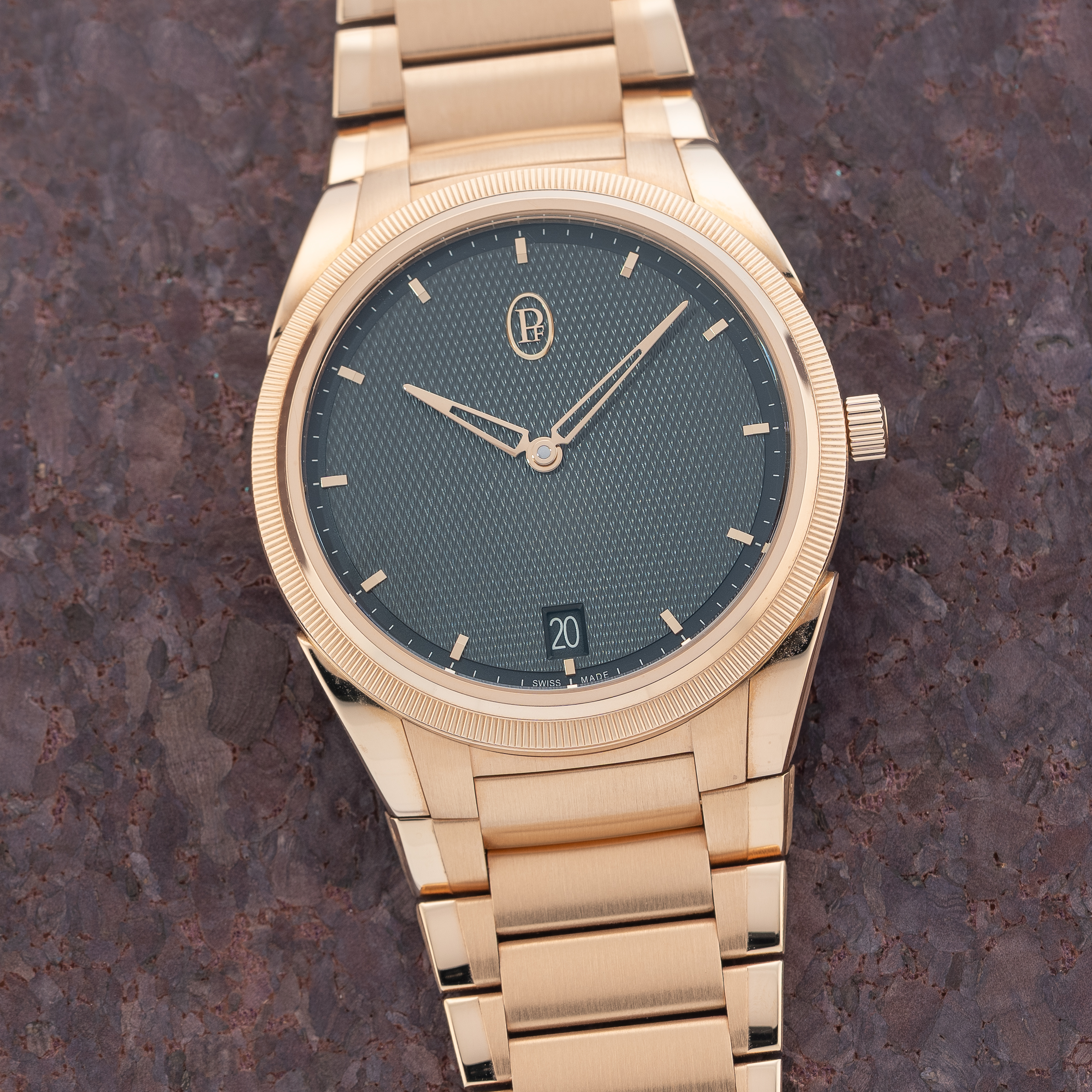 Parmigiani PFC914 Tonda PF 18K Rose Gold Gray Dial