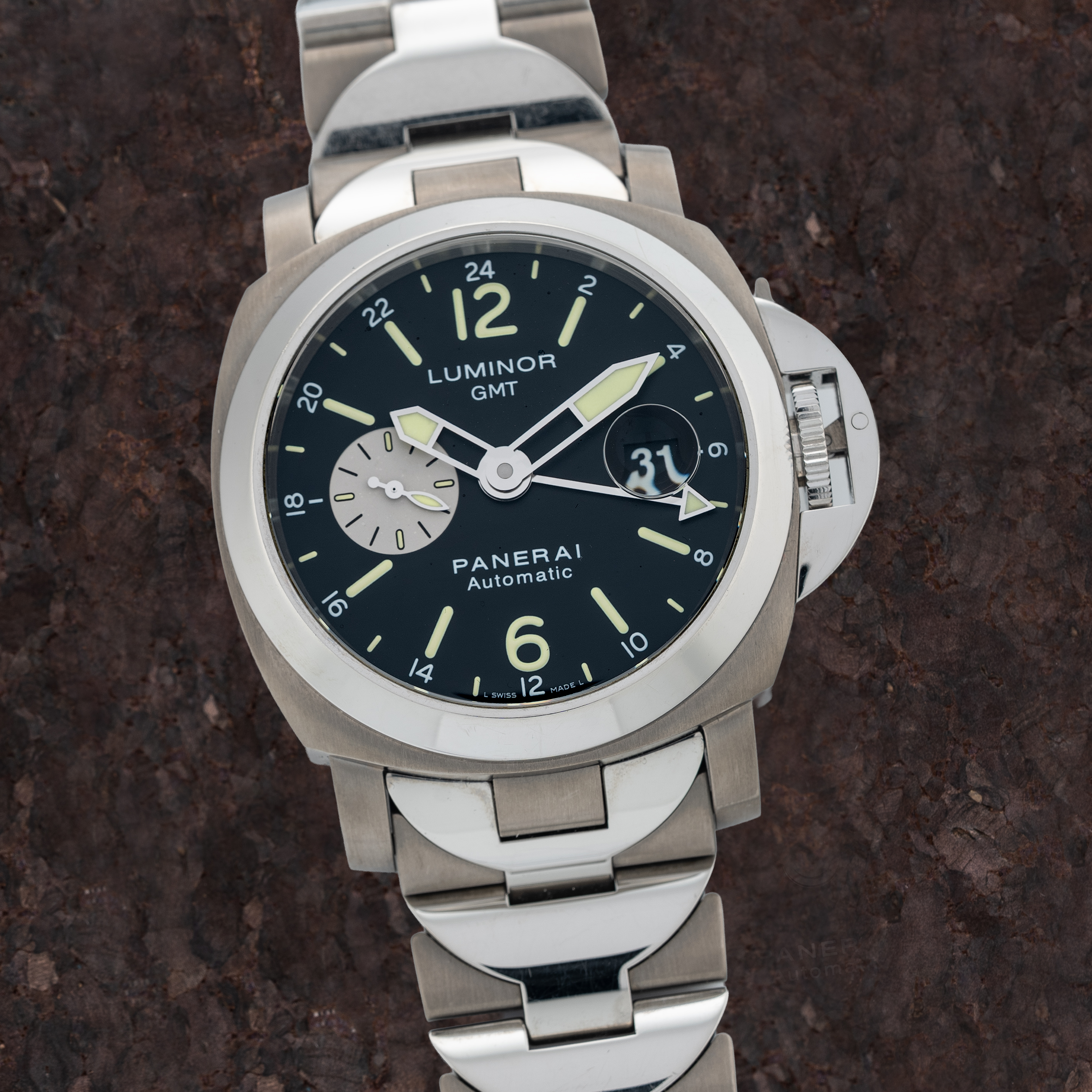 Panerai Luminor GMT Automatic 44 Titanium w Titanium/Stainless Bracelet - Final M-series #026/300