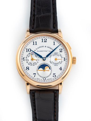 A Lange & Sohne 1815 Annual Calendar Moonphase 40mm 18k Rose Gold - 100% Complete
