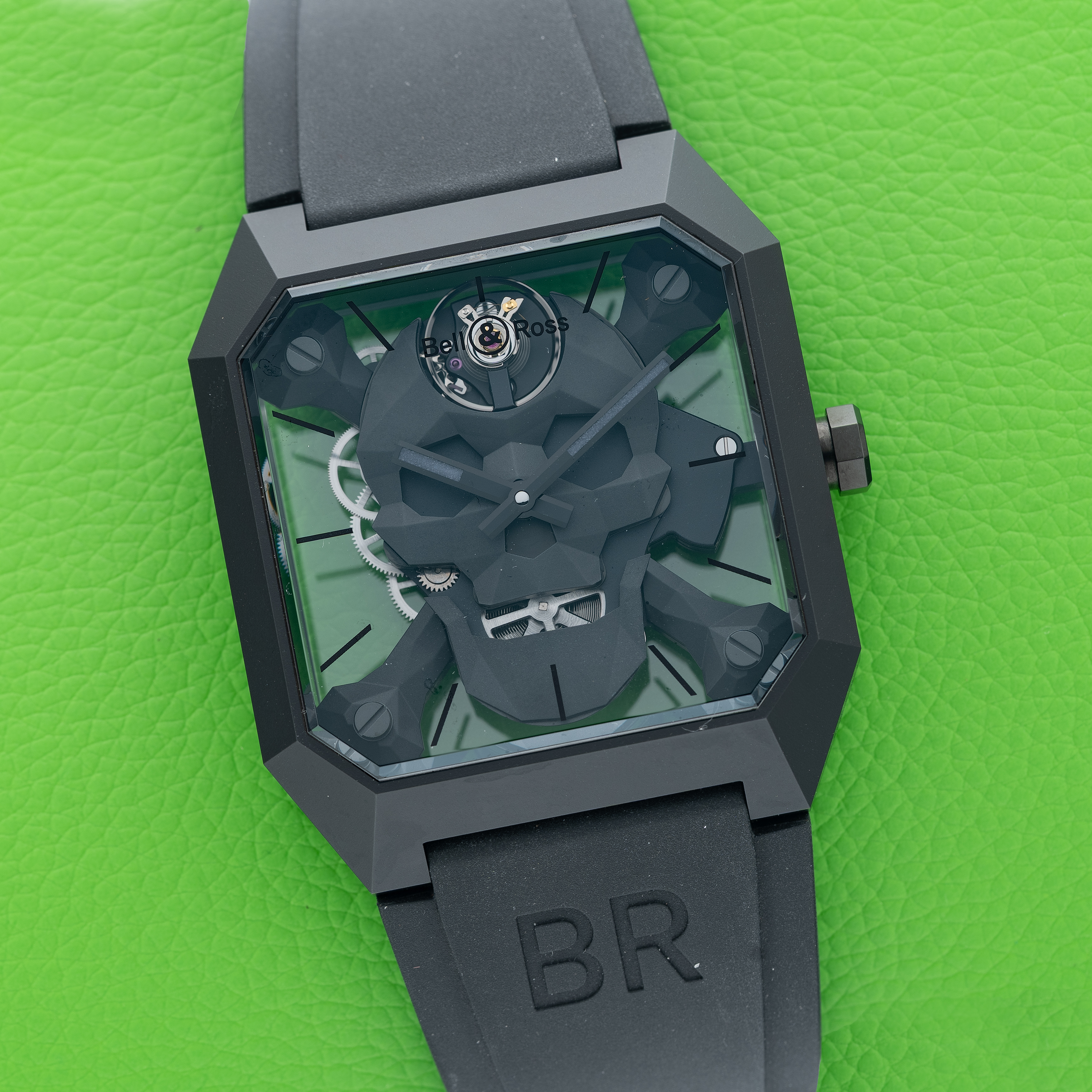 Bell & Ross BR01 Cyber Skull 45 Ceramic Skeleton BR01-CSK-CE/SRB - 500 Piece Ltd Edition (Sold Out)