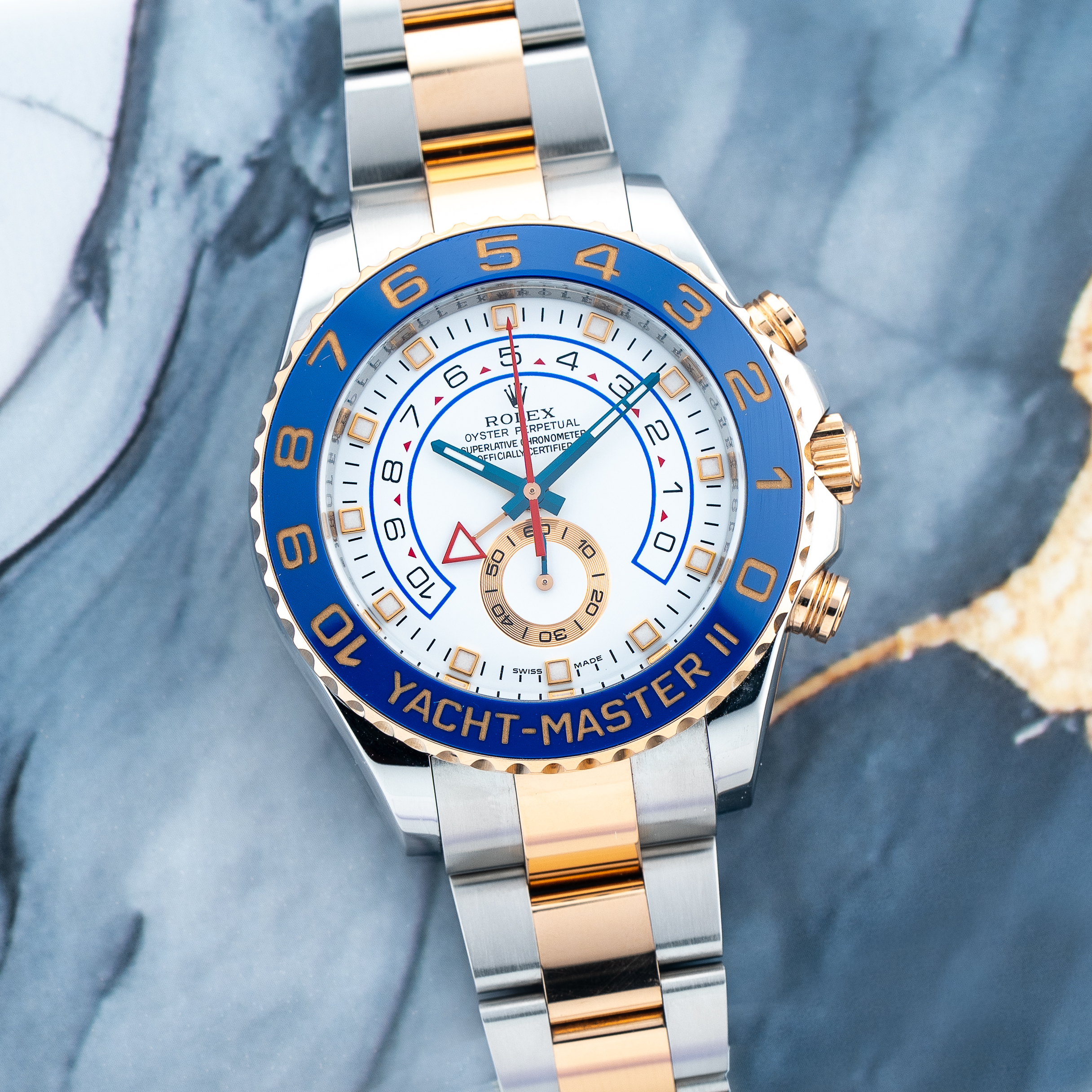 Rolex Yacht-Master II 44 TuTone SS/18k Rose Gold 116681 - 100% Complete Feb 2012