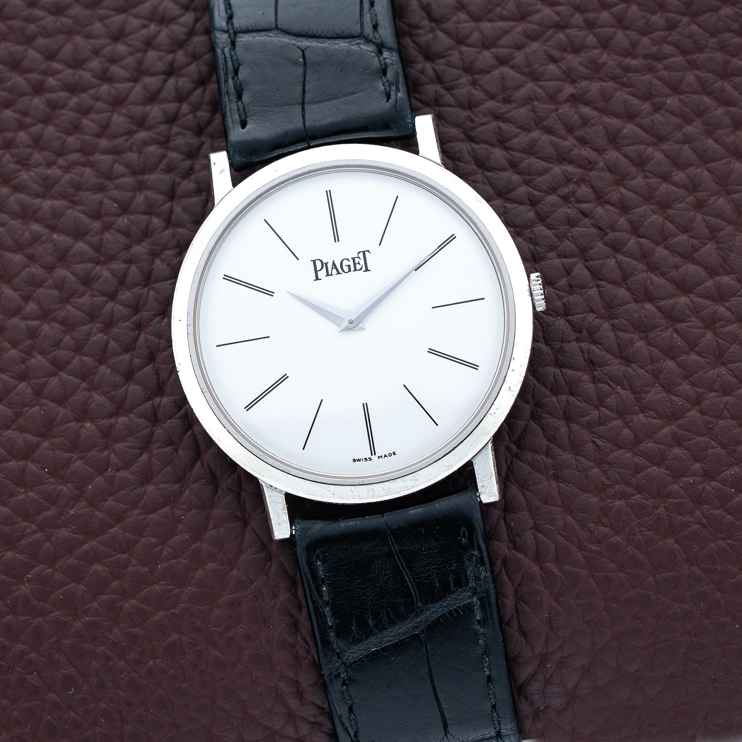 Piaget Altiplano Ultra-Thin 38mm White Gold Mechanique (Hand-Wound) - Tuxedo Watch
