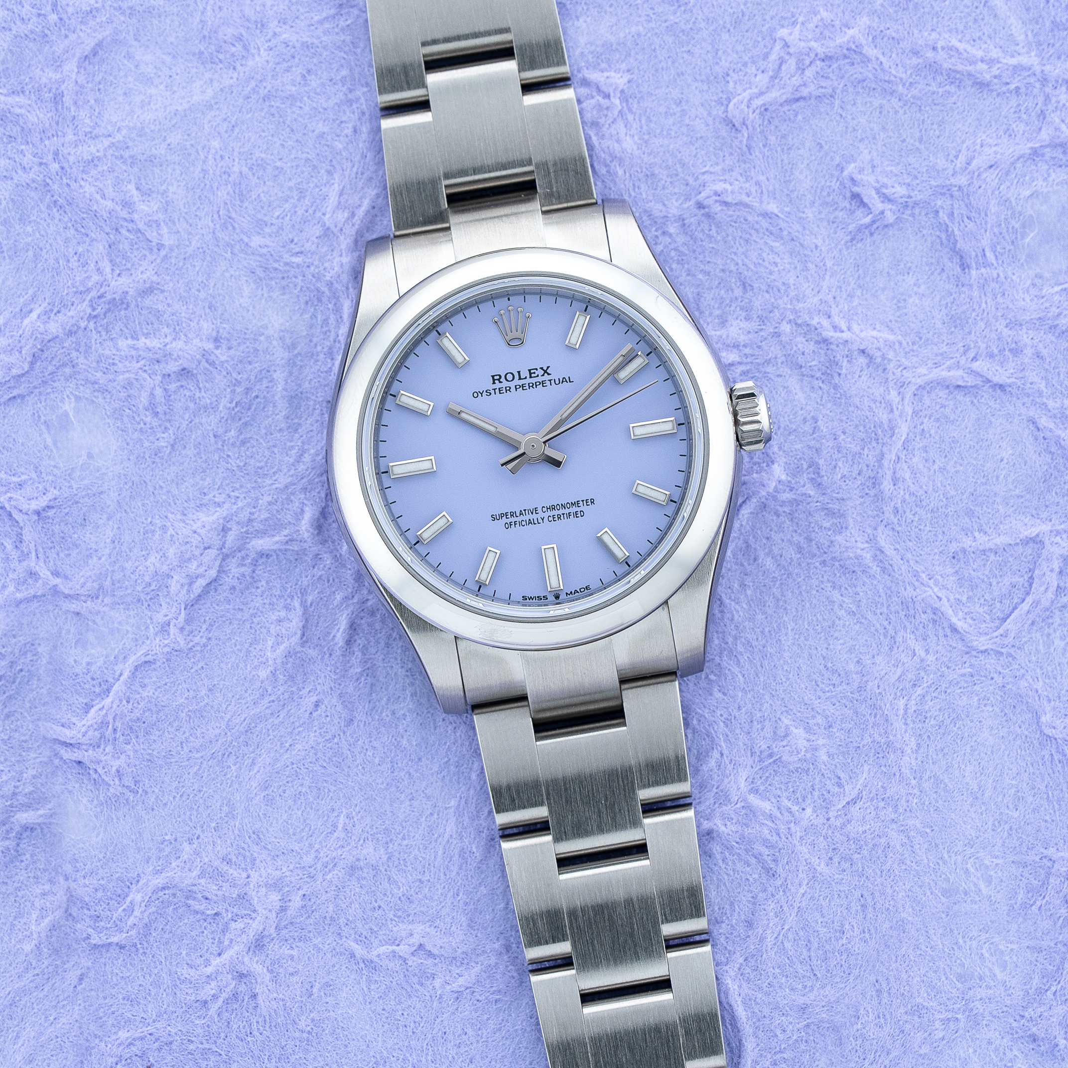 Rolex Oyster Perpetual 31 OP31 Lavender (Cotton Candy) Dial 277200 - Brand New In Box/BNIB