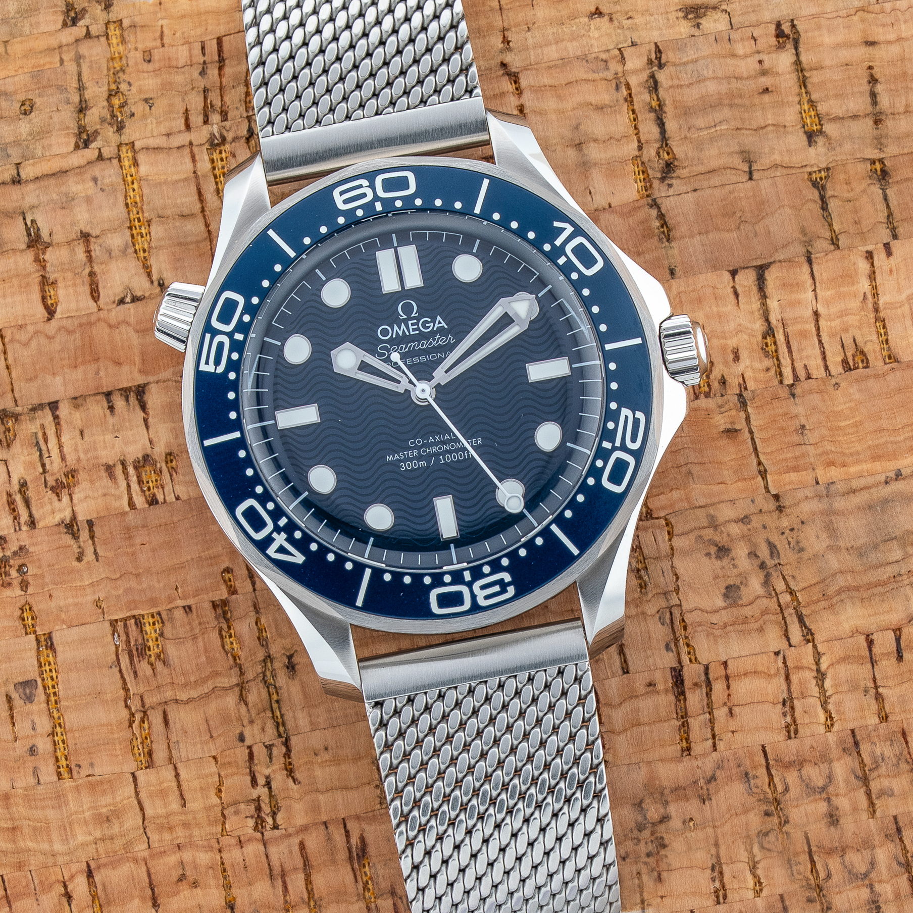 Omega Seamaster Professional 42 Stainless 'James Bond 60th Anniversary' Blue Dial 210.30.42.20.03.002 - Brand New 12/2025