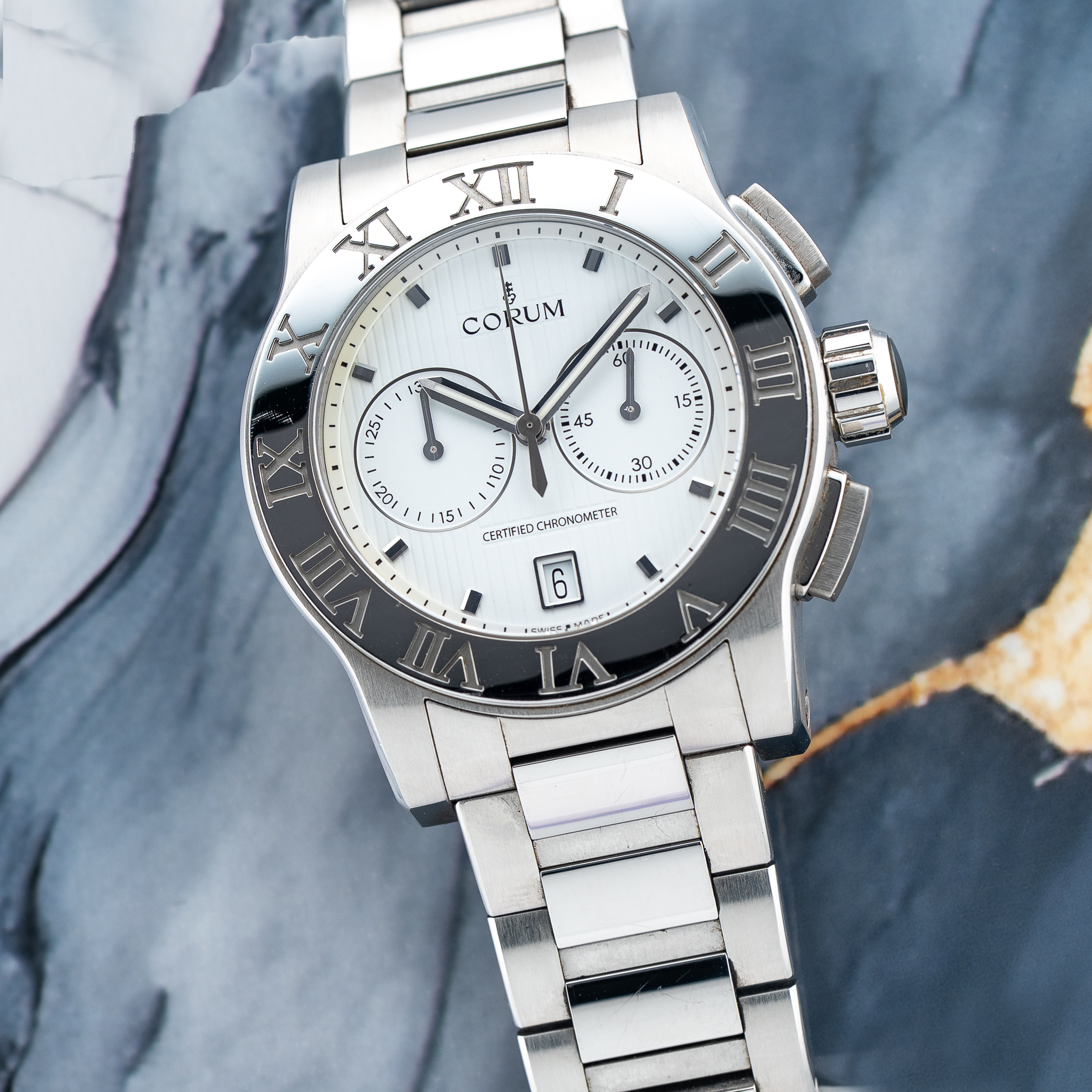 Corum Romulus 'Columbus' Automatic Chronograph 44 Special Edition 1500 Pieces - 100% Complete & As-New