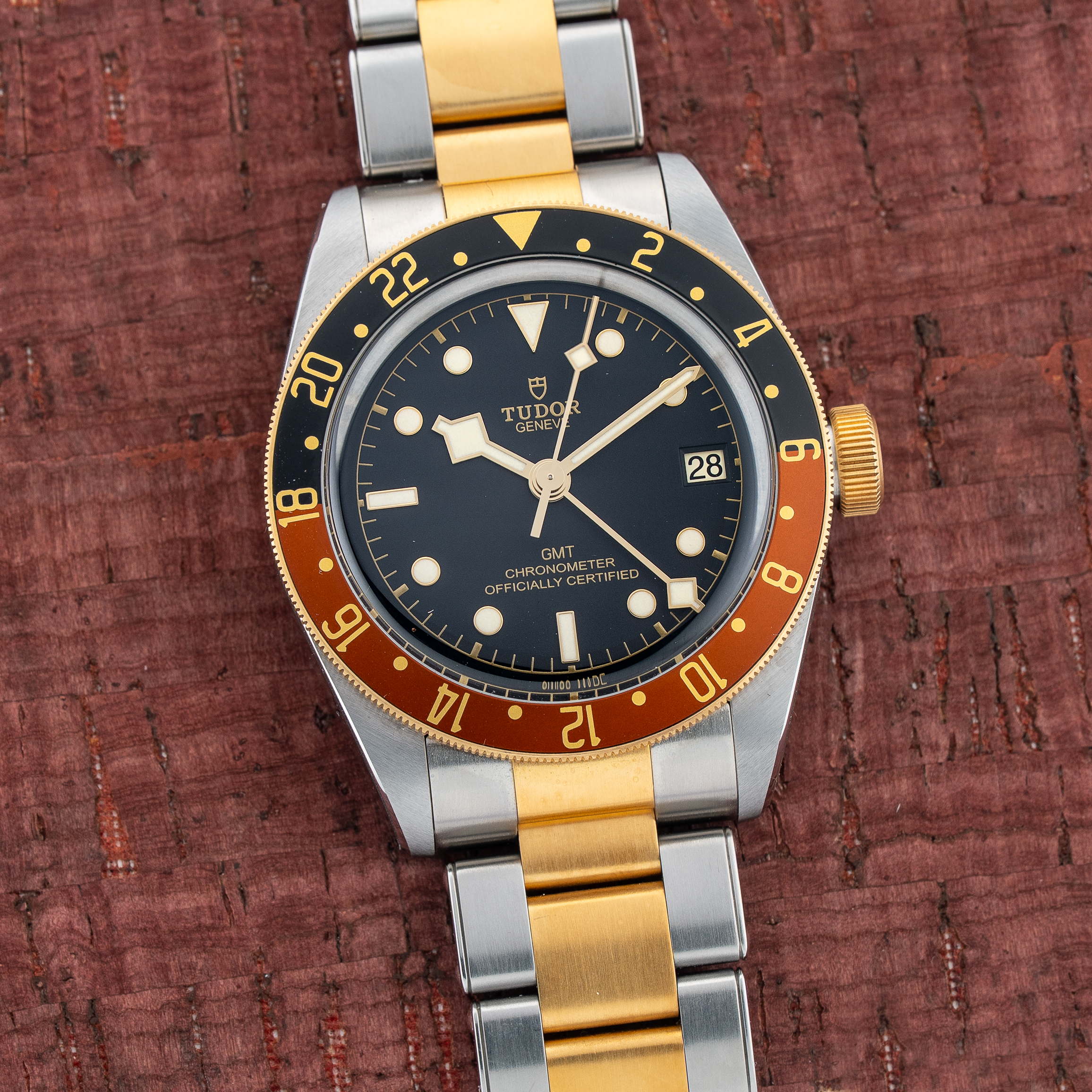Tudor Black Bay GMT S&G 41mm Steel 18k Yellow Gold 'Root Beer' - Ref M79833